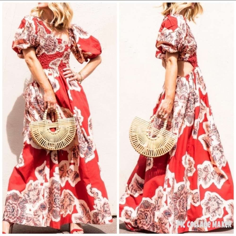 NWT FP Kalina cutout maxidress